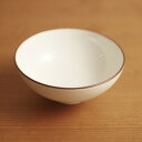 白山陶器　白磁千段（はくじせんだん）　4.2寸飯碗