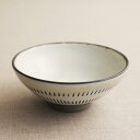 小鹿田焼き(おんたやき) 白抜飛び鉋 おとな茶碗 M