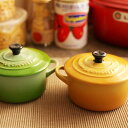 LE　CREUSET　（ルクルーゼ）　ミニ・ココット　（21％OFF）調理器具/鍋/ココット/ル・クルーゼ/ストーンウエア　/アンジェ