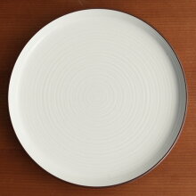 白磁千段(はくじせんだん) 6号 平皿