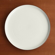 白磁千段(はくじせんだん) 5号 平皿