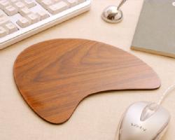 WOOD　マウスパッド　ブラウン