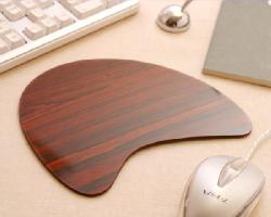 WOOD　マウスパッド　ダークブラウン