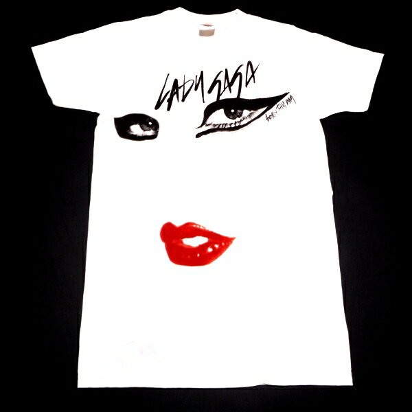 ☆☆☆【2枚までメール便対応可】LADY GAGA レディーガガJUST EYES オフィシャル アーティストTシャツ【あす楽対応】