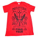 /MOTLEY CRUE モトリークルーFINAL TOUR オフィシャル バンドTシャツ / 2枚までメール便対応可 / あす楽対応