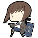 艦隊これくしょん 艦これ ラバーキーホルダーVol.1 吹雪 単品