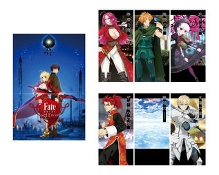 【非売品】Fate/EXTRA Last Encore 岸浪 ハクノ ネロ・クラウディウス ロビンフッド ナーサリーライム ガウェイン 李書文 フランシス・ドレイク ポストカードセット 先行上映会 特典 ポストカード