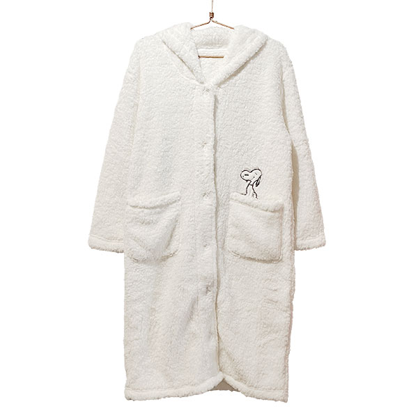 スヌーピー 着る毛布 (アイボリー) Mサイズ アパレル ブランケット SNOOPY