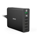 【Quick Charge 3.0】 Anker PowerPort+ 6 (60W 6ポートUSB急速充電器) Galaxy / Nexus / iPhone / iPad / Android各種対応(ブラック)