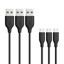 【3本セット】Anker PowerLine Micro USBケーブル 急速充電 高速データ転送対応