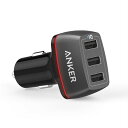 Anker PowerDrive+ 3 カーチャージャー (プレミアム 36W / 7.2A 3ポート ) アルミニウムボディ (ブラック)