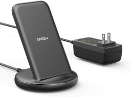 Anker PowerWave II Stand <strong>ワイヤレス充電器</strong> Qi 認証 iPhone Pixel LG Xperia Galaxy その他Qi対応機器各種対応 最大15W出力 ACアダプタ付属
