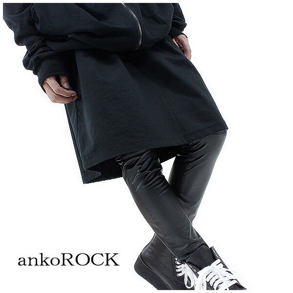 ankoROCK アンコロック スカート メンズ レディース タックスカート 黒 ひざ丈 ブラック...:ankorock:10023612