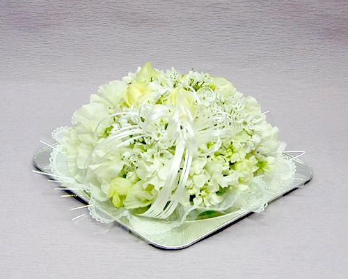 送料無料【お誕生日のお花】バースデーフラワーケーキホワイト【1014PUP5】12％OFF【品質保証★花】