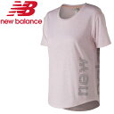 【メール便配送 代引不可】 ニューバランス ヘザーテックショートスリーブTシャツ(グラフィック) AWT73124-HYP レディース 2018年秋冬
