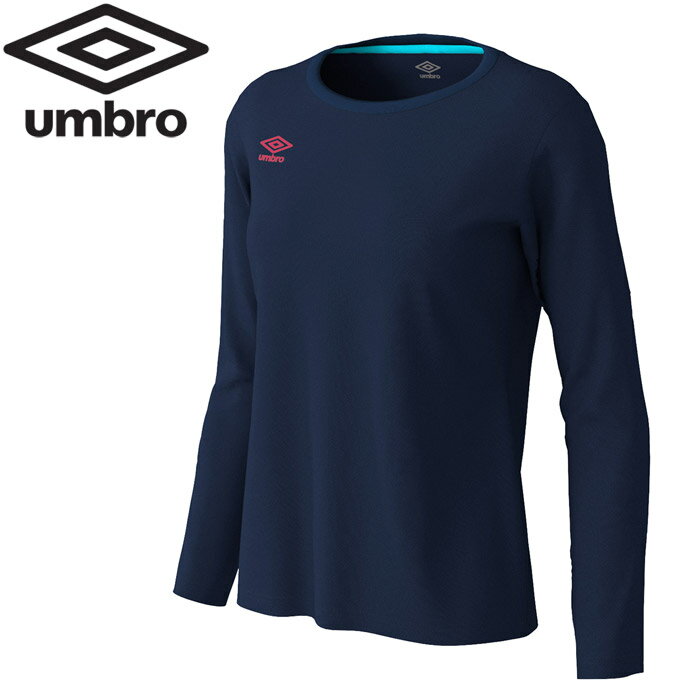 アンブロ サッカー WM.ワンポイントドライ長袖シャツ レディース UMWOJB51-NVYの画像