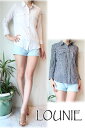 【セール50%OFF】★SALE★ ルーニィ シャツ LOUNIE シャーリングドビーギンガムチェックシャツ レディース 通販 コーディネート コーデ 服 楽天カード分割