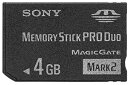 ソニー 著作権保護機能搭載IC記録メディア メモリースティック PRO デュオ 4GB MS-MT4G 2T