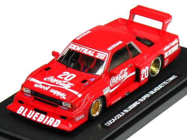 トミカエブロ 1/43 ニッサン ブルーバード シルエット Gr.5 コカ・コーラ No.20 1982 レッド