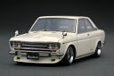 ignition model 1/43 ダットサン ブルーバード クーペ (KP510) ホワイト (ハヤシストリートホイール)