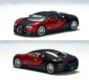 オートアート 1/64 BUGATTI EB 16.4 VEYRON ブラック・レッド