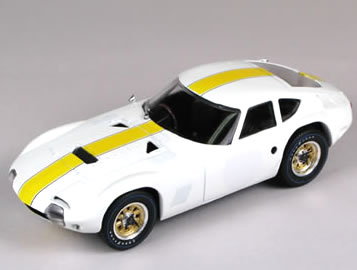 Q-MODEL 1/43 トヨタ 2000GT 日本GP 1966 イエローストライプ 田村号 練習仕様