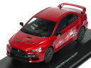 京商 1/43 三菱 ランサー エボリューション X tuned by RALLIART レッドM