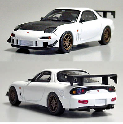 京商 1/43 湾岸ミッドナイト C1ランナー マツダ RX-7 FD3S 瀬戸口 ノブ ホワイト