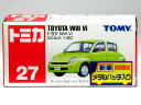 【旧番】トミカ027 トヨタ Will Vi グリーン ★初回限定 メタルバッチ入り★