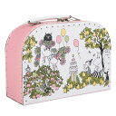 ムーミン カードボード トランク S ガーデン MNX040019 ハロウィン おしゃれ かわいい Moomin グッズ リトルミイ スナフキン ミイ ニョロニョロ ピンク ホワイト 白 小物入れ バッグ 北欧 フィンランド インテリア ムーミン谷 ム