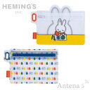 《全2色》HEMING'S フラットポーチ Dick Bruna GHOST-TEX 【ディック・ブルーナ ミッフィー ヘミングス デザイン雑貨 オランダ miffy 小銭入れ お財布 小物ケース】