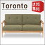 【送料込】 ソファー 3人掛け Toronto トロント | 【代引き不可】 二人掛けソファー アンティーク アッシュ コットン レトロ 木肘 肘掛 3人掛けソファ 3人掛けソファー 3P sofa 新生活 おしゃれ モダン ナチュラル おしゃれ 送料無料 セール