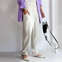 パンツ ジョッパーズ ロング 麻 レーヨン アンティカ レディース テーパード テーパードパンツ