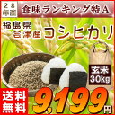 ふくしまプライド。体感キャンペーン【20%OFFクーポン対象】米 30kg 送料無料 お米 28年 30キロ おこめ『【28年】福島県会津産コシヒカリ玄米30kg』【RCP】