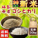 新米 30kg コシヒカリ 玄米 お米 30年産 福島県産 ...