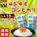 コシヒカリ 10kg(5kg×2袋) 福島県産 お米 30年...