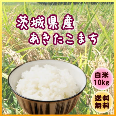 ■新米予約■『茨城県産あきたこまち白米10K』【東北復興_福島県】【SBZcou1208】