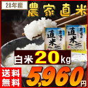 米 20kg 送料無料 (28年 国内産ブレンド米) お米 20キロ 訳あり『【28年】農家直米(白米10kg×2)』【RCP】