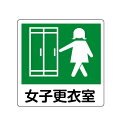 女子更衣室 ピクトサイン ステッカータイプ 100×100mm【送料300円 ゆうパケット対応】