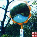ステンレス製カーブミラー (フラワー) 丸形 φ600 ポール付 (φ76.3×3600mm) (メーカー直送/代引き不可)