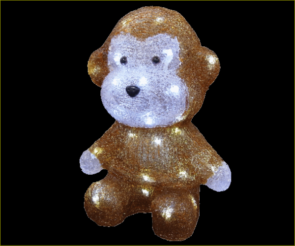 【イルミネーション】モンキー【サル】【おさる】【アニマル】【猿】【お猿】【装飾】【飾り】【アート】【輝き】【電飾】【モチーフ】【クリスマス】【クリスタル】【かわいい】