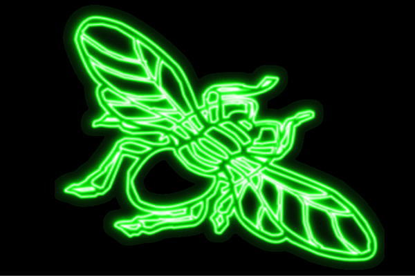 ネオン　ハチはち　蜂　ハエ　蝿　蠅　虫　昆虫　ムシ　むし　ネオンライト　電飾　LED　ライト　サイン　neon　看板　イルミネーション　インテリア　店舗　ネオンサイン　アメリカン雑貨　おしゃれ