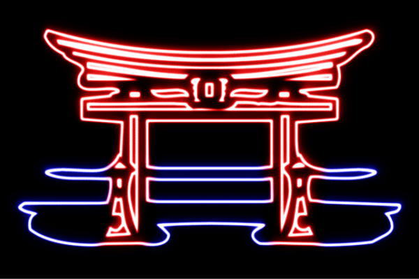 ネオン　鳥居とりい　神社　神　社　じんじゃ　お寺　寺　てら　ネオンライト　電飾　LED　ライト　サイン　neon　看板　イルミネーション　インテリア　店舗　ネオンサイン　アメリカン雑貨　おしゃれ