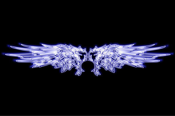 ネオン　ウイング19　羽　翼　はね　つばさ　WING　フェザー　天使　ネオンライト　電飾　LED　ライト　サイン　neon　看板　イルミネーション　インテリア　店舗　ネオンサイン　アメリカン雑貨　おしゃれ