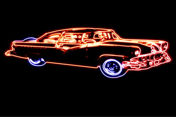 ネオン　車24　くるま　クルマ　カー　CAR　自動車　ディーラー　カスタム　外車　ネオンライト　電飾　LED　ライト　サイン　neon　看板　イルミネーション　インテリア　店舗　ネオンサイン　アメリカン雑貨