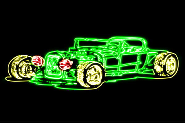 ネオン　車36　くるま　クルマ　カー　CAR　自動車　ディーラー　オープンカー　外車　ネオンライト　電飾　LED　ライト　サイン　neon　看板　イルミネーション　インテリア　店舗　ネオンサイン　アメリカン雑貨