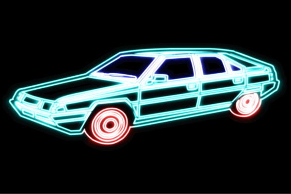 ネオン　車64　くるま　クルマ　カー　CAR　自動車　ディーラー　旧車　アメ車　外車　ネオンライト　電飾　LED　ライト　サイン　neon　看板　イルミネーション　インテリア　店舗　ネオンサイン　アメリカン雑貨