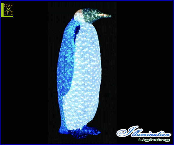 【LED】【イルミネーション】【大型商品】LEDクリスタル ペンギン【B】【お母さん】【南極】【鳥】...:aoi-depart:10007247