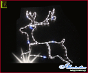 【20 】2D トナカイ【壁掛け】【モチーフ】【トナカイ】【鹿】【自然】飛び跳ねるトナカイがかっこいい!壁に掛けてジャンプ♪【2013年新作】【送料無料】【大人気】【イルミネーション】【クリスマス】【LED】【大人気】