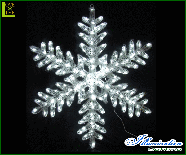 【20 】LED クリスタルスノーフレーク【120cm】【雪】【結晶】【スノー】【LED】…...:aoi-depart:10007370